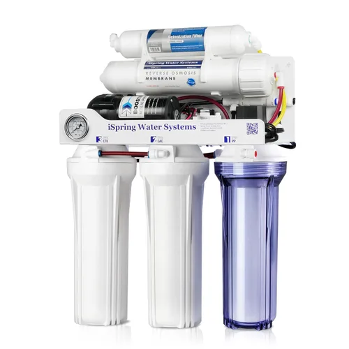 Vista 8 de iSpring F7D - Paquete de cartuchos de repuesto de filtro de agua de ósmosis inversa de 1 año para sistemas de filtro de agua RO de desionización