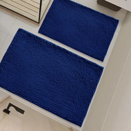 Vista 13 de Juego de alfombras de baño de 2 piezas, súper absorbente suave, gruesa, lavable en lavadora, alfombra de baño de chenilla antideslizante, alfombra