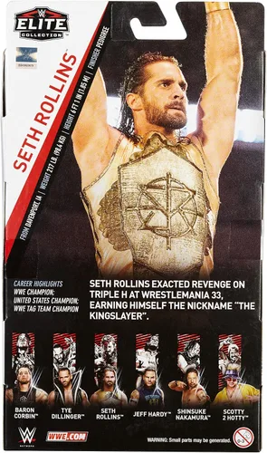 Vista 7 de WWE Seth Rollins Elite Collection Figura de acción