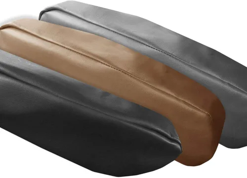Vista 4 de TLH Funda de reposabrazos de cuero PU, color negro