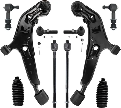 Vista 539 de Detroit Axle - Kit de suspensión frontal de 10 piezas para Dodge Avenger 2008-2014, Chrysler Sebring 2007-2010, 2 brazos de control inferiores, 2