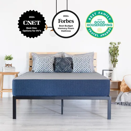 Vista 3 de DREAMFOAM Brooklyn Bedding Copperflex Essential - Colchón de espuma viscoelástica de gel de 14 pulgadas con protección contra manchas