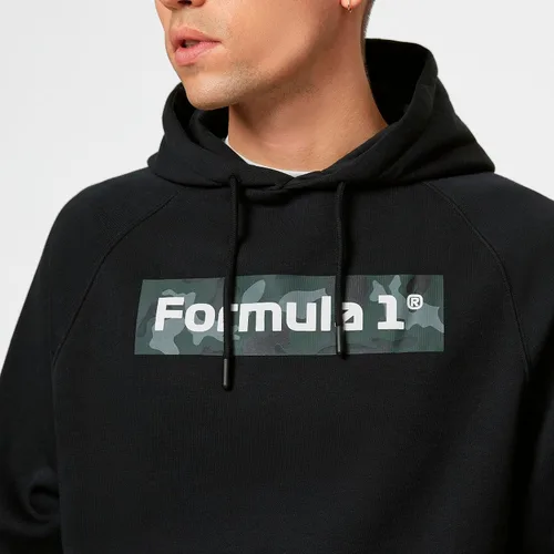 Vista 6 de Fuel For Fans Colección Fórmula 1 - Sudadera con capucha de camuflaje F1 - Negro - Talla: M, Negro