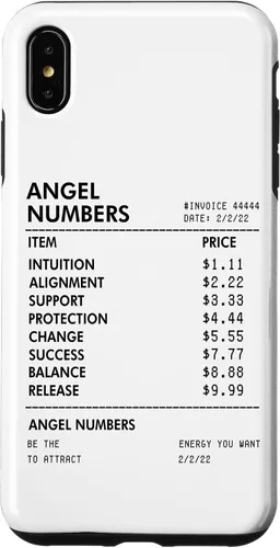 Vista 11 de Angel Numbers Receipt 111 222 333 444 - Funda de numerología espiritual para iPhone 17