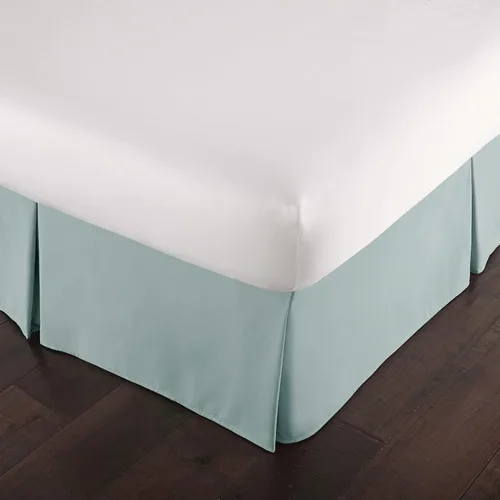 Vista 14 de Southshore Fine Linens VILANO Springs faldón para cama plisada, 15 pulgadas, Microfibra, Blanco brillante, gemelo