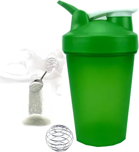 Vista 10 de ChezMax Botella agitadora para proteína en polvo (sin BPA), taza mezcladora PP5 a prueba de fugas con cuchilla mezcladora incorporada, agitador