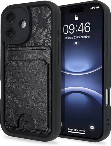 Vista 53 de MZELQ Compatible con iPhone 11 Funda TPU Soporte para Tarjetas Cubierta de Billetera, Protección de Cámara + Protector de Pantalla Funda Suave