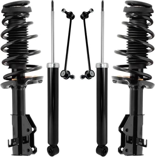 Vista 14 de Detroit Axle - Kit de puntales delanteros de 6 piezas para Ford Escape 2014-2019, 2 puntales y muelles helicoidales, 2 enlaces de barra