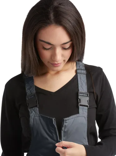 Vista 4 de Overol con peto de nieve para mujer, con aislamiento, impermeable, para esquí, snowboard (S-2XL)