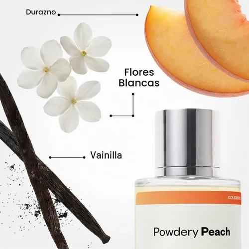 Vista 3 de Dossier - Polvo Melocotón - Eau de Parfum - Inspirado en J.Choo I Want Choo - Perfume de Lujo - Puro Infundido - Sin Parabenos - Vegano - Para