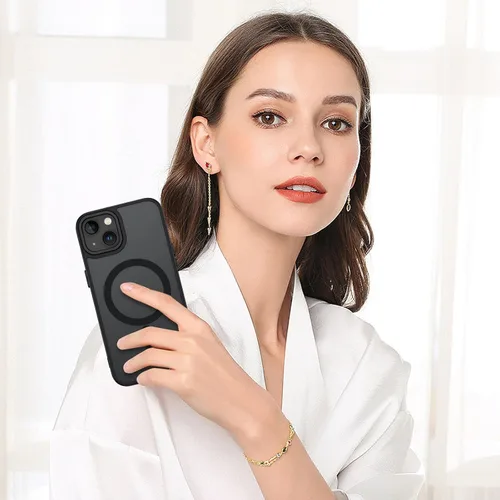 Vista 9 de BENTOBEN Funda magnética para iPhone 13 [compatible con Magsafe] Funda translúcida mate para iPhone 13, delgada y delgada, a prueba de golpes