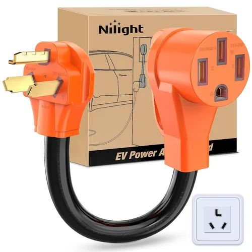 Vista 37 de Nilight Cable adaptador de secadora de 30 amperios a 30 amperios calibre 10 10-30P a 14-30R con cable de tierra