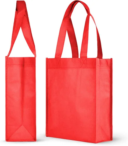 Vista 7 de Pack de 25 bolsas reutilizables para regalos, fiestas, almuerzo., Púrpura profundo