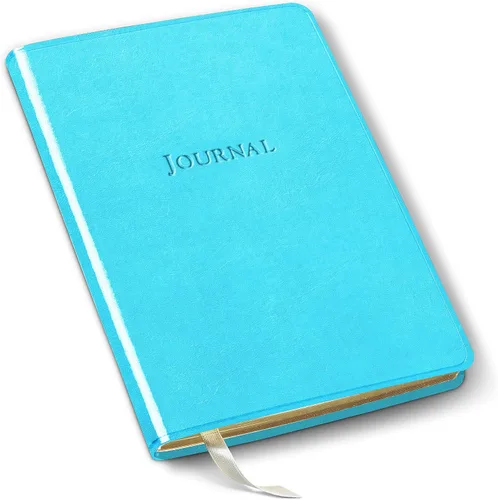 Vista 65 de Diario de cuero Gallery Leather - Elaborado en Maine, EE. UU. - Elegante cuaderno de escritura de cuero con 192 páginas rayadas - Un espacio