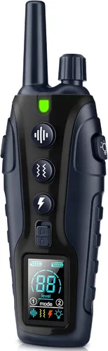 Vista 12 de Collar de entrenamiento para perros – Collar de entrenamiento para perros de 4000 pies con control remoto impermeable, collar electrónico con luz