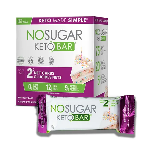 Vista 4 de Snack Keto Bar sin azúcar, bajo en carbohidratos, sin azúcar, con macros aptos para dieta cetogénica