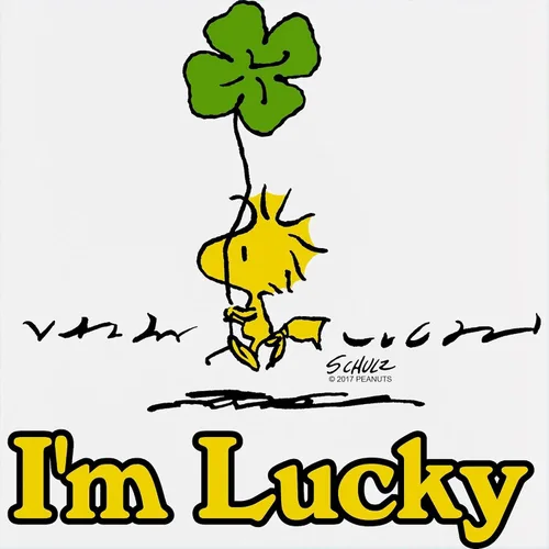 Vista 3 de CafePress Peanuts Woodstock Lucky - Taza con leche (17 onzas)