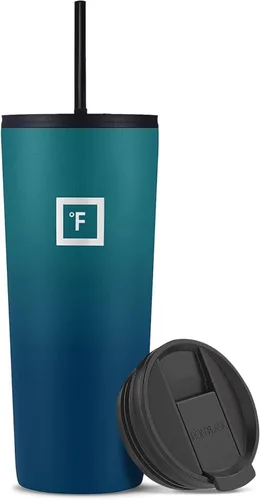Vista 23 de IRON °FLASK Taza clásica - Botella de agua de acero inoxidable aislada al vacío, de doble pared, taza para beber, taza de viaje aislada