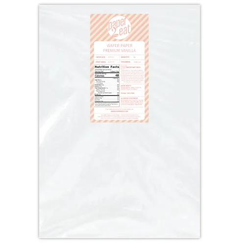 Vista 21 de Hojas de Papel Oblea Comestible Imprimible de paper2eat (0.40 mm - 25 hojas/Vainilla)