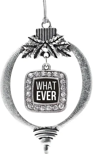 Vista 58 de Inspired Silver - Bon Voyage Cruise Ship Charm Ornamento – Adornos navideños cuadrados de plata con joyas de circonita cúbica