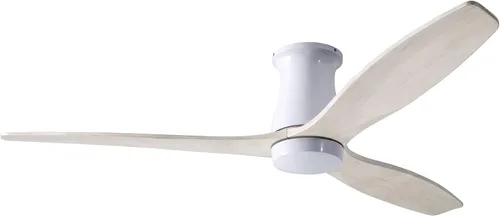 Vista 4 de Modern Fan Company Arbor Flush DC - Ventilador de techo de bronce oscuro de 54 pulgadas con aspas blanqueadas y mando a distancia