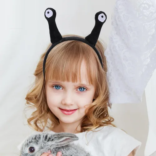 Vista 3 de Beaupretty Snail Headband Snail Eyes Headpieces Plush Animal Headwear Antenna Hair Hoop Halloween Christmas Hair Accessory