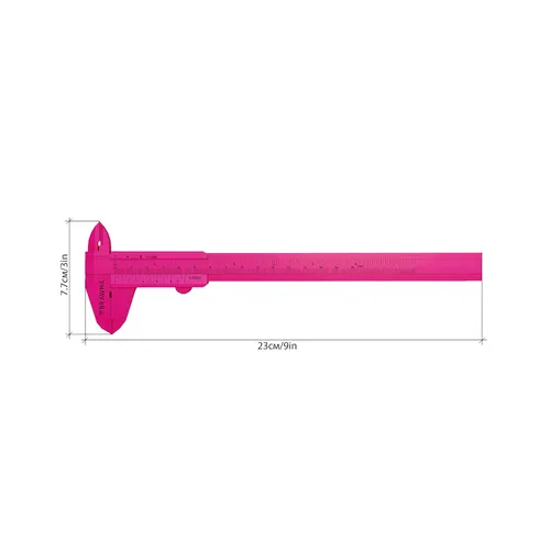 Vista 3 de BRAWNA Brow Pro - Regla de pinza de cejas para PMU, color rosa