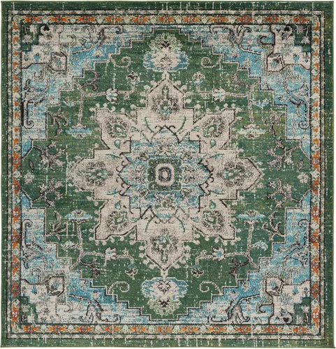Vista 115 de Safavieh MAD473E - Tapete con diseño de medallón desgastado, bohemio elegante, colección Madison, no suelta pelos, fácil de cuidar, alto tránsito