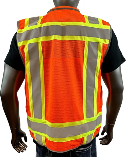 Vista 3 de VERO1992 Class 2 Heavy Woven Two Tone Engineer Hi Viz