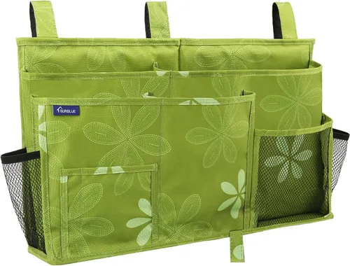 Vista 47 de Surblue Organizador de cama colgante para mesita de noche, bolsa de almacenamiento con bolsillo para literas y camas de hospital, habitaciones