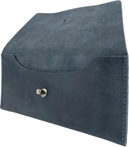 Vista 3 de Hide & Drink, Bolsa larga de utilidad hecha a mano de cuero de grano completo, elegante cartera para transportar y almacenar efectivo, monedas