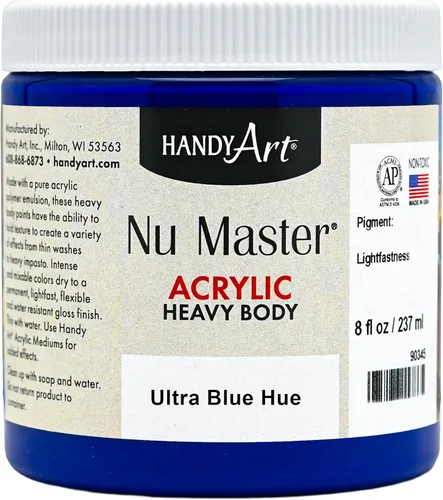 Vista 19 de Handy Art Nu Master - Pintura acrílica de cuerpo pesado, 8 onzas, color rojo brillante