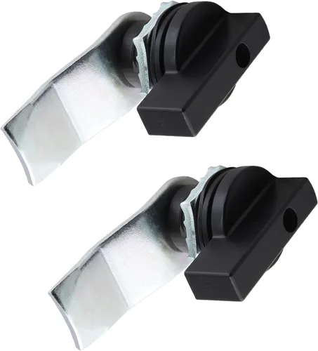 Vista 2 de Jiozermi 2 paquetes de cerradura de leva desplazada operada por el pulgar de 7/8 pulgadas, manija en T, cerradura giratoria para gabinete de Tipo B