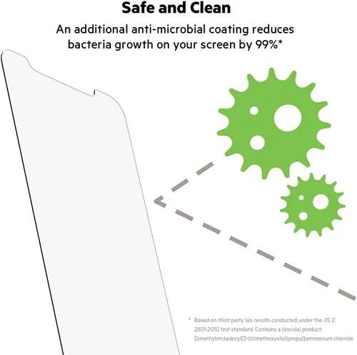 Vista 4 de Belkin ScreenForce InvisiGlass Ultra - Protector de pantalla para iPhone 11 Pro