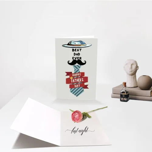 Vista 6 de Tarjetas del día del padre, tarjetas de felicitación del día del padre con sobres, tarjeta del día del padre de hijo, hija, marido, esposa, niños