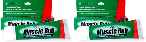 Vista 7 de CareAll Muscle Rub Crema No Grasa 3.0 oz. Ultra Fuerza. Alivio de dolores menores y dolores en músculos y articulaciones. 10% mentol y 15%