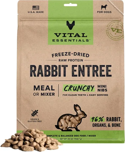 Vista 27 de Vital Essentials Alimento liofilizado para perros, mini puntas de ternera, bolsa de 5.5 onzas Crunchy, Complete Meal or Topper, Made With 96%