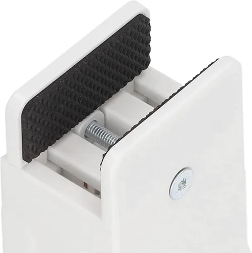 Vista 8 de Srliya 4 elevadores de mesa para cama, elevadores de muebles ajustables con abrazadera de tornillo, elevadores de muebles resistentes para sofá