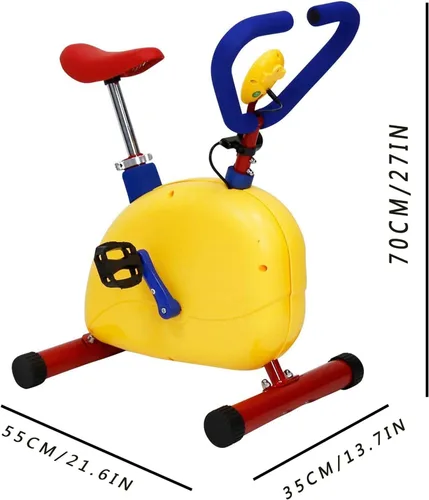 Vista 2 de Equipo de ejercicio de diversión y fitness para niños, bicicleta deportiva para interiores y exteriores, bicicleta estacionaria para niños, niñas