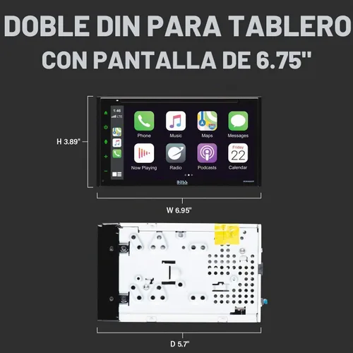 Vista 5 de BOSS Audio Systems Elite BV900ACP - Reproductor multimedia para automóvil con Apple CarPlay-Android Auto, doble Din, pantalla táctil capacitiva