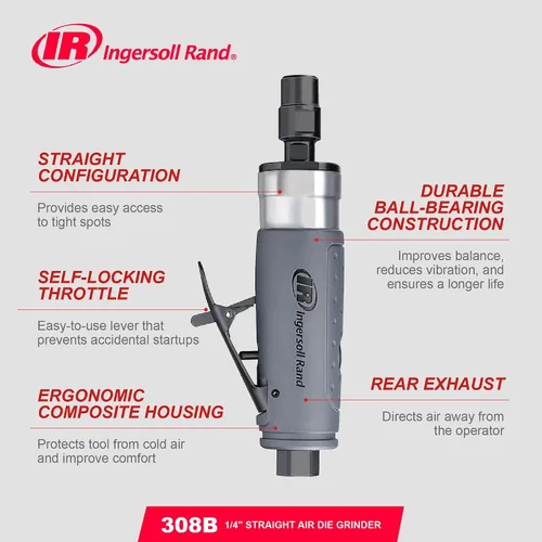 Vista 6 de Ingersoll Rand Amoladora de troqueles recta neumática 308B