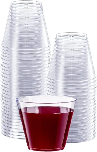Vista 12 de SETUP Vasos de chupito de plástico duro transparente [1 onza - 100 unidades] Vasos de chupito desechables