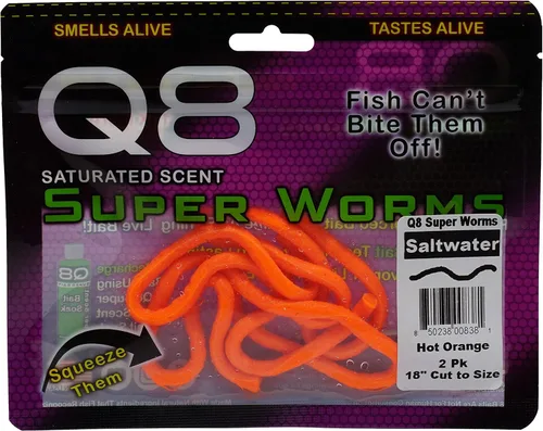 Vista 7 de Q8 Super Bait Super Worms Blanco perla