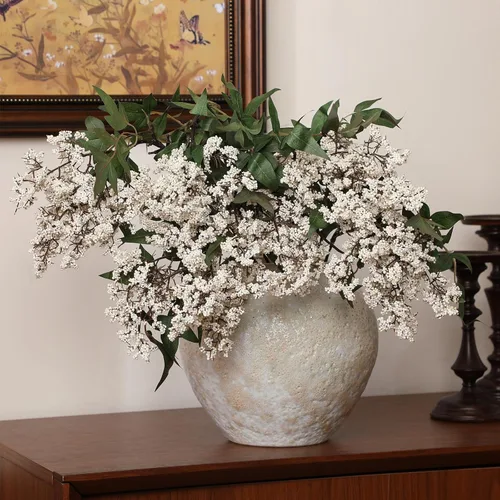 Vista 28 de Zeyune 3 tallos de bayas artificiales de 35 pulgadas, decoración