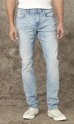 Vista 7 de Buffalo David Bitton Vaqueros Slim Ash para Hombre
