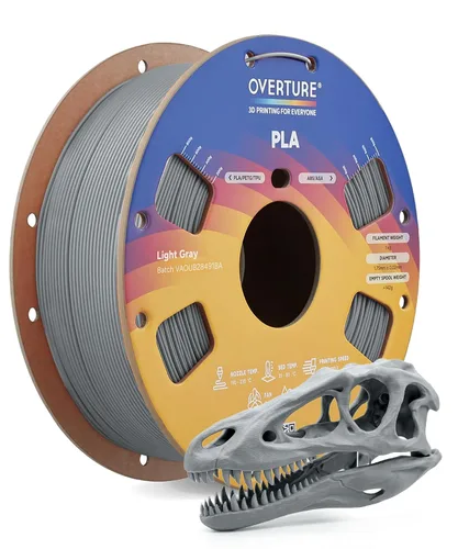 Vista 9 de OVERTURE Paquete de 10 filamentos PLA de 0.069 lbs (0.069 in), filamento de impresora 3D de herido ordenado, paquete de 10 bobinas de 2.2 libras