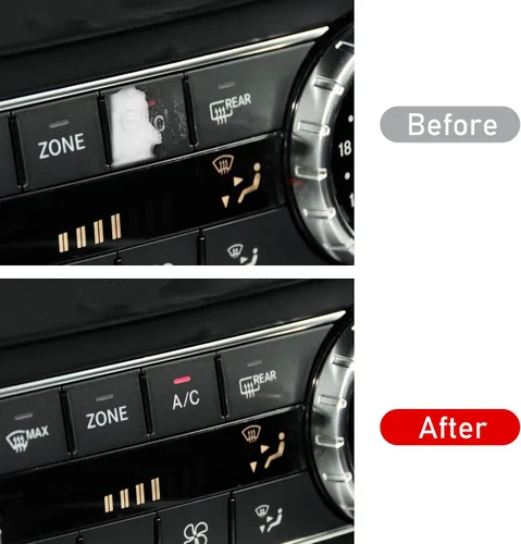 Vista 2 de Jaronx Compatible con reemplazo de botón de CA Mercedes Benz, reparación de botones de aire acondicionado de control climático para Clase C W204