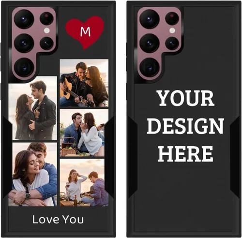Vista 17 de Funda protectora personalizada con foto para Samsung Galaxy S22 5G, con imagen, texto, logotipo, [probada en caídas de grado militar], resistente