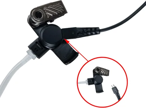 Vista 4 de Auriculares para Motorola APX6000 8000 4000 7000 XPR7550e XPR7550 XPR7550 XPR7580 XPR7580e XPR7350e XPR6350 6550 6580 Radio bidireccional Walkie