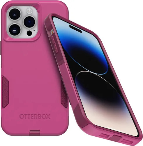 Vista 13 de OtterBox Funda para iPhone 14 Pro Max (solamente) de la serie Commuter - Negro, delgada y resistente, apta para bolsillo, con protección de puerto